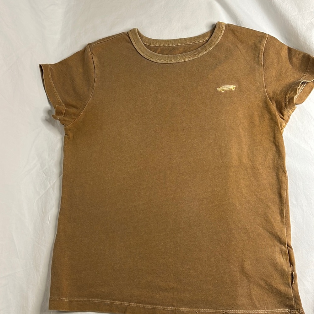 Vans washed out mustard tee
